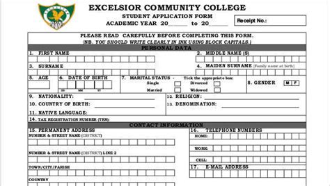 community college application pdf